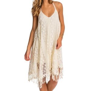 O'Neill x Anna Sui boho lace halter dress